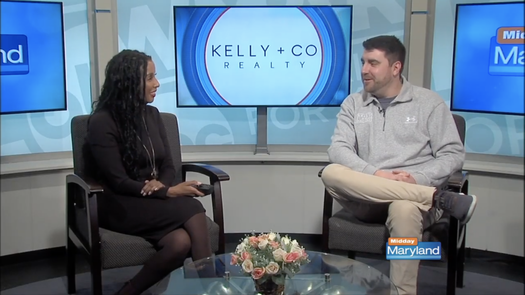 Ryan Hollander from Kelly + Co Realty speaking on Midday Maryland news.